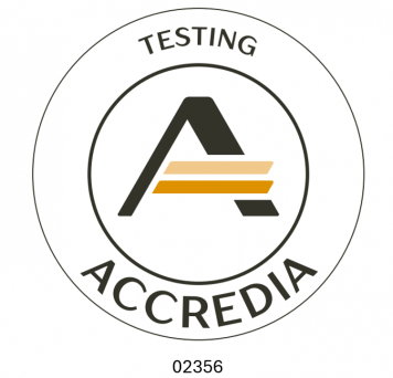 ACCREDIA LABORATORI DI PROVA Accreditamento in conformit&agrave; alla norma UNI CEI EN ISO/IEC 17025:2018 (numero 02356)